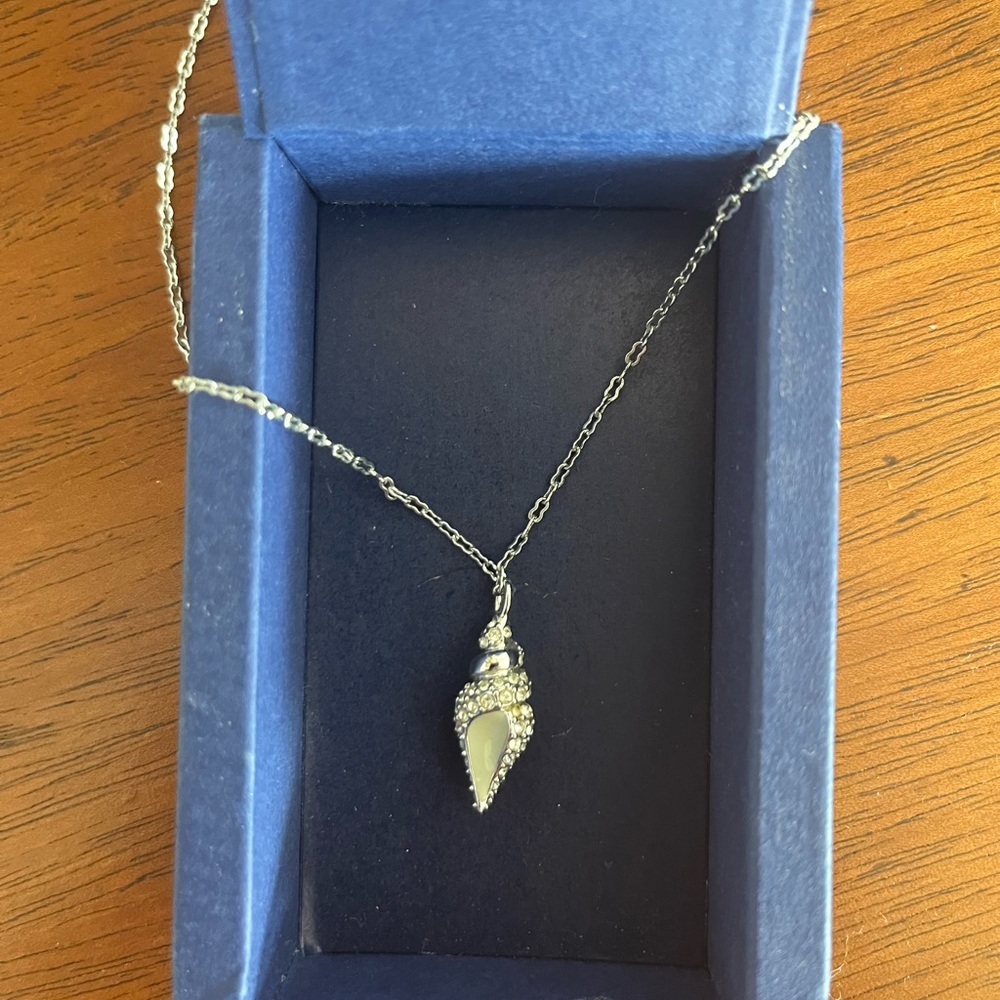 Swarovski Sterling Silver Shell Pendant